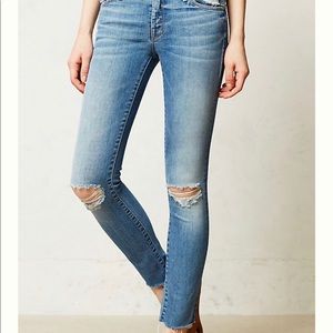 Mother Looker Ankle Fray Jeans